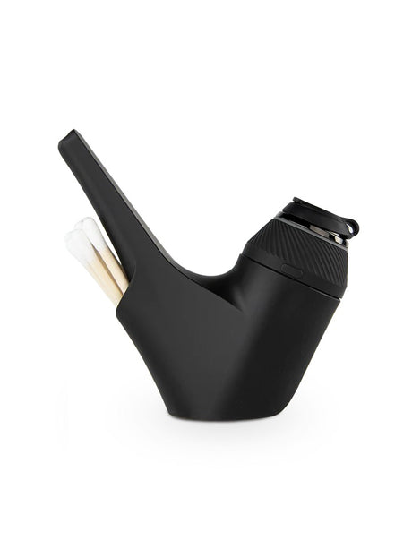 Black Proxy Travel Pipe with Proxy core attached, sleek silicone shell designed for durable travel use.