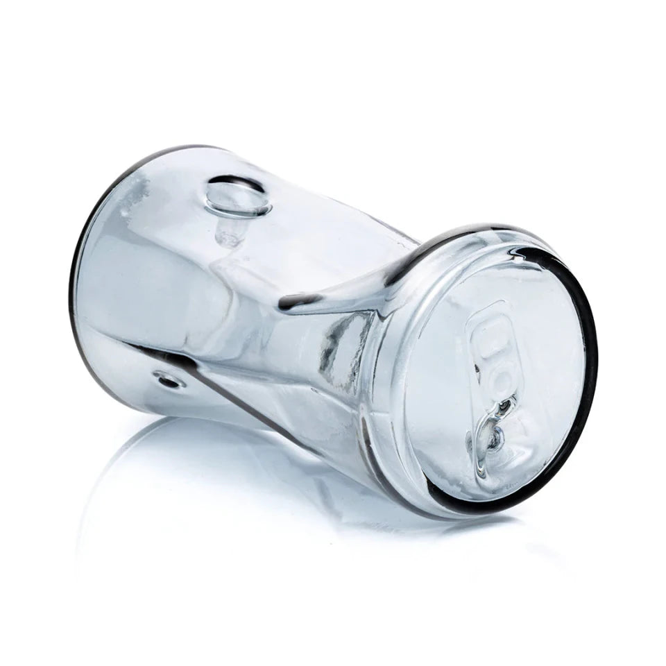 Hemper Crushed Can Glass Hand Pipe – 4.6″
