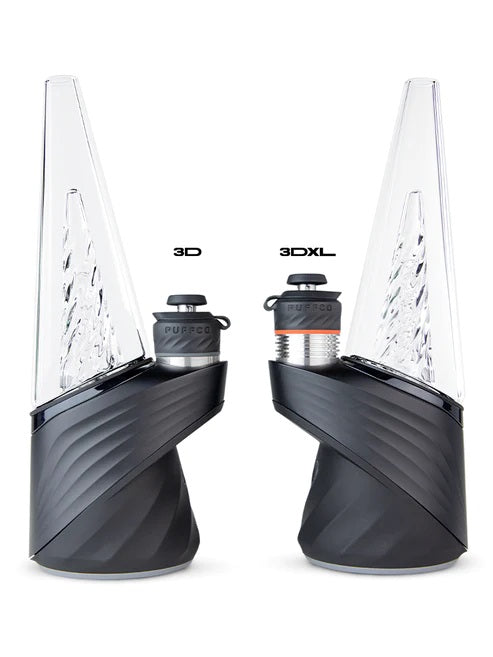 Side-by-side Peak Pro units showing standard 3D vs larger 3DXL chamber height comparison for extended capacity.