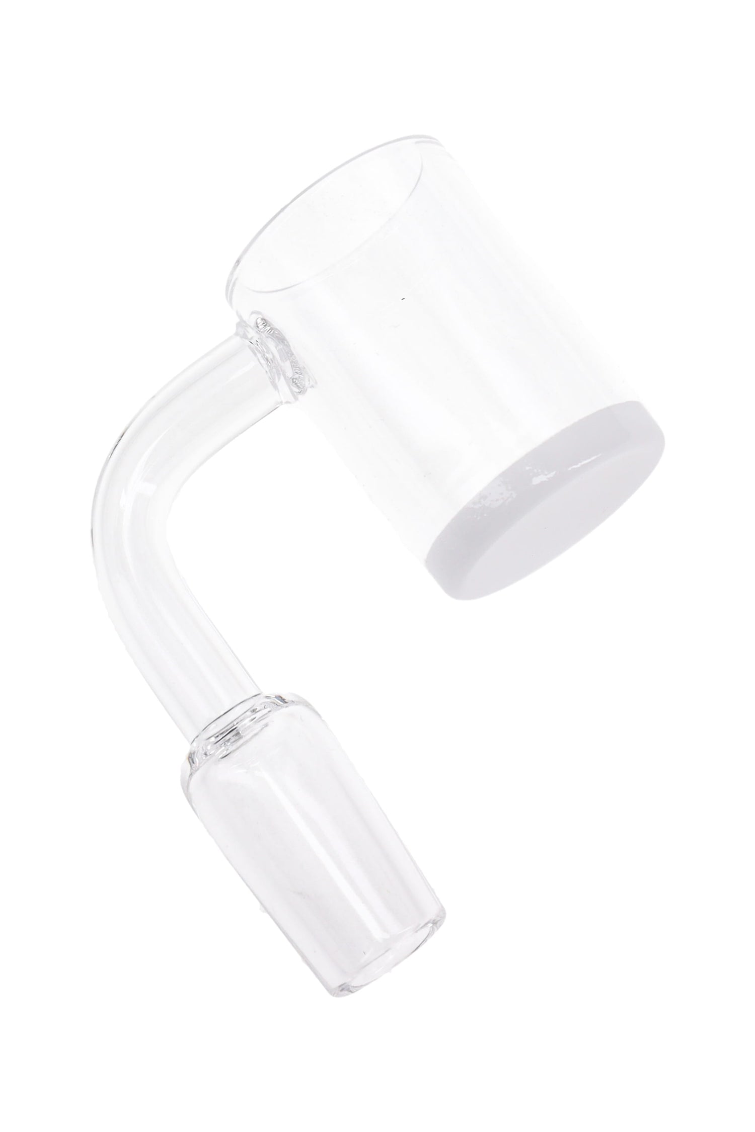 Quartz 14.5 mm Male 90° Banger – Colored Bottom – Assorted Colors