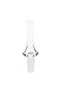 Clear quartz 10 mm dab straw tip with ground-glass joint and tube, 2.5-inch length; replacement nail for concentrates.