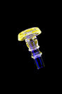 US-made “Radioactive” glass Puffco joystick glowing bright under UV light, compact directional airflow control tip for concentrates.
