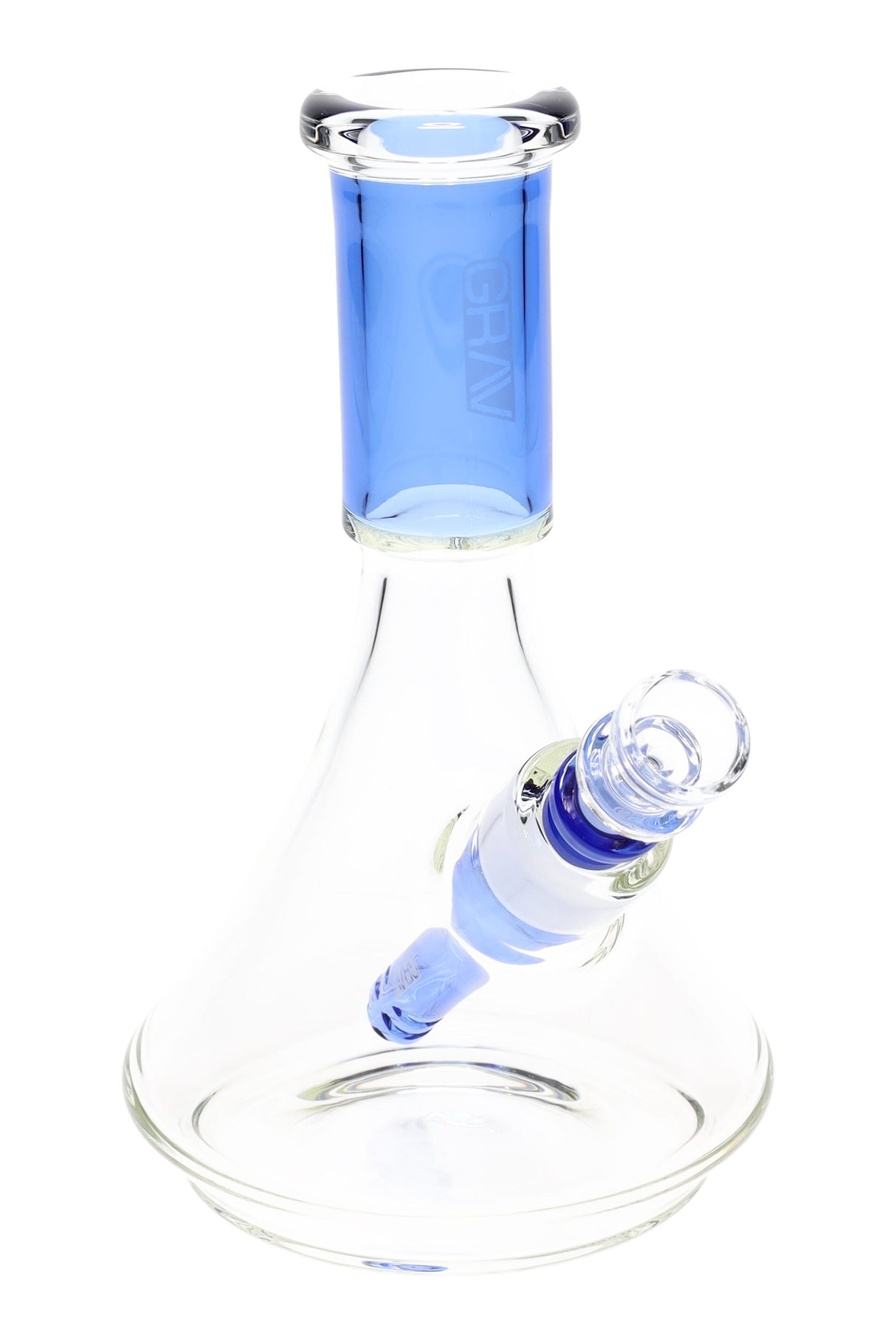 GRAV Small Deco Beaker Glass Bong – 10 mm – Assorted Colors