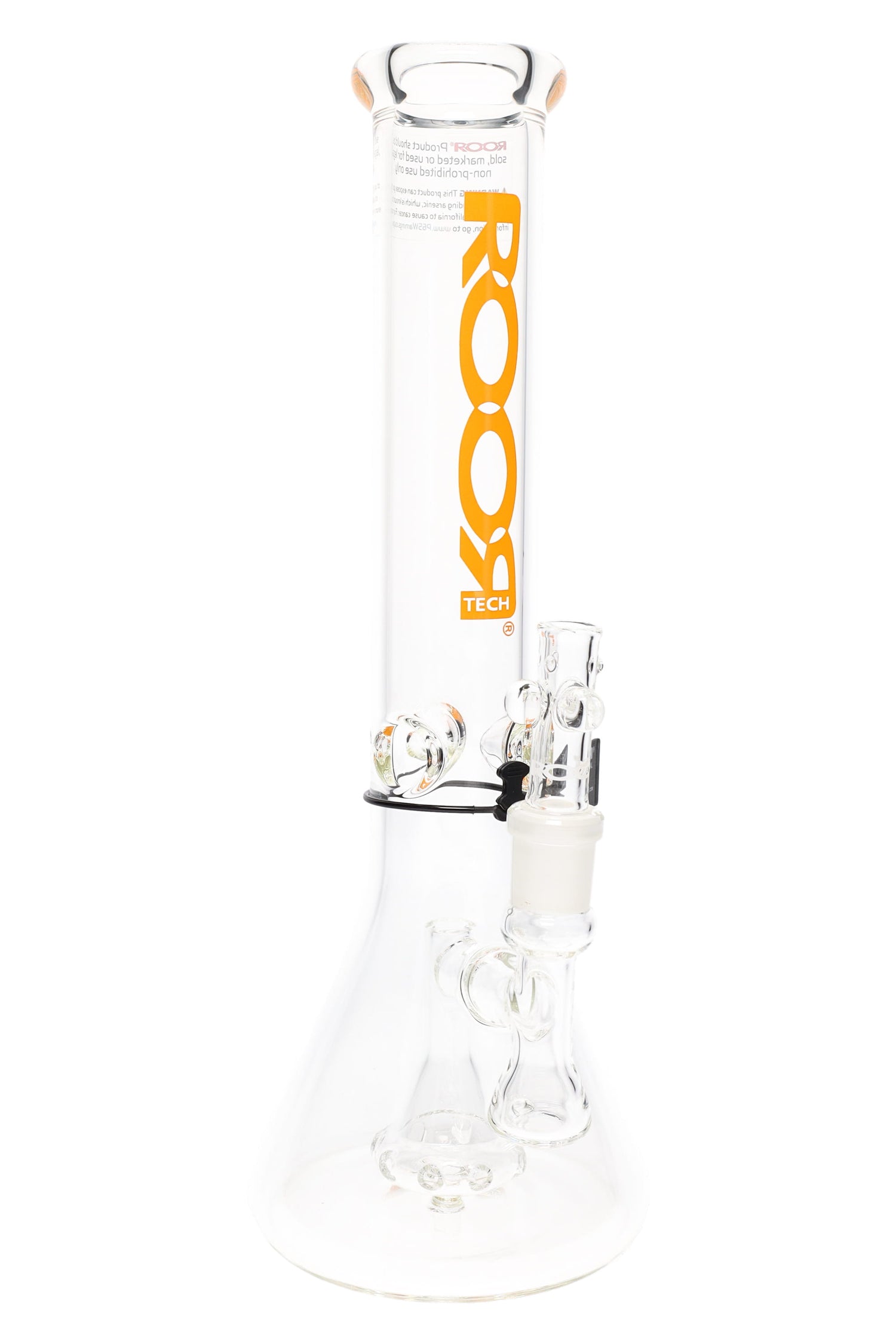 ROOR Tech 14″ Clear Beaker Bong with Showerhead Perc – 5 mm Thick