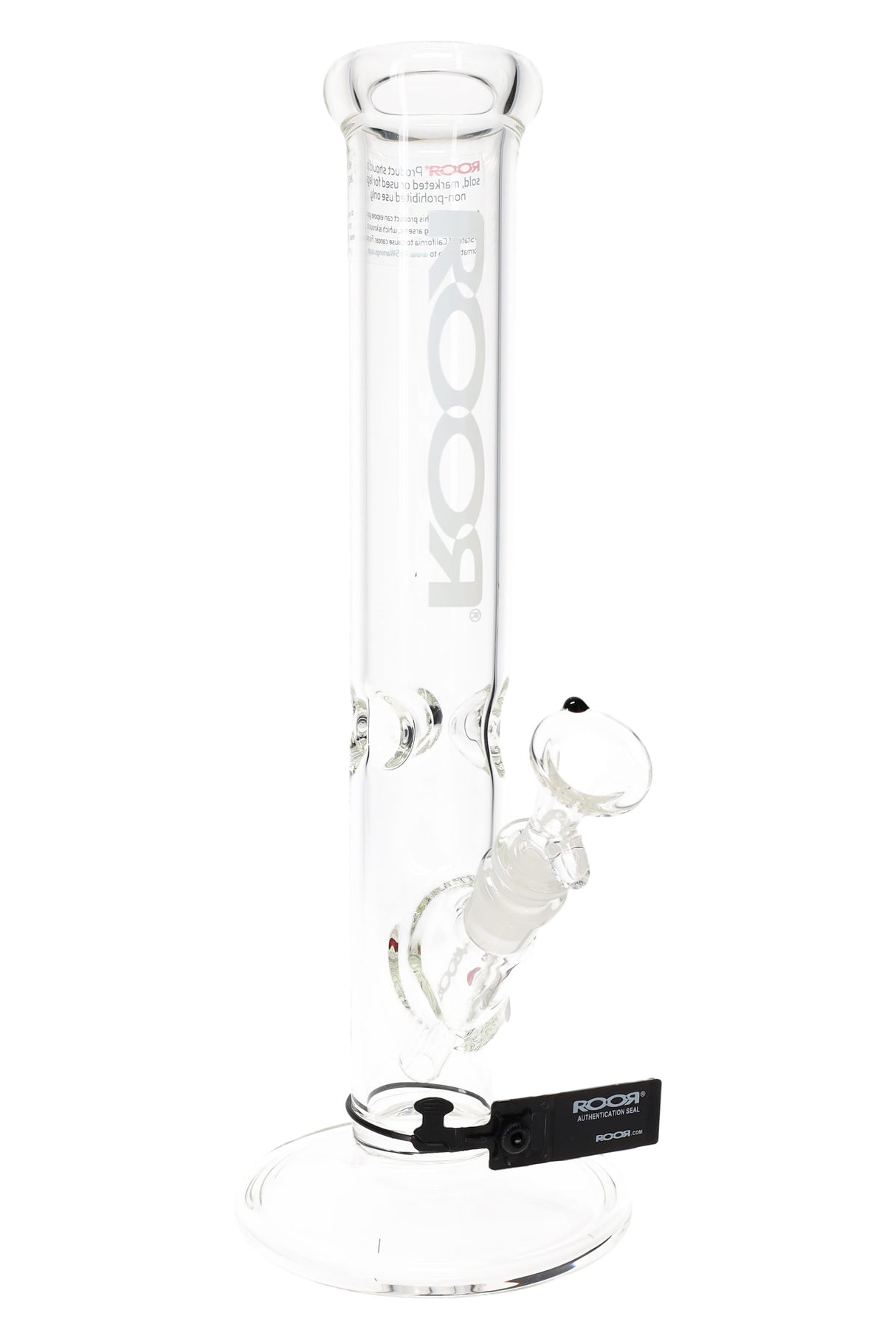 ROOR 14″ 50 mm Straight Tube Bong – Ice Pinch – 5 mm Thick