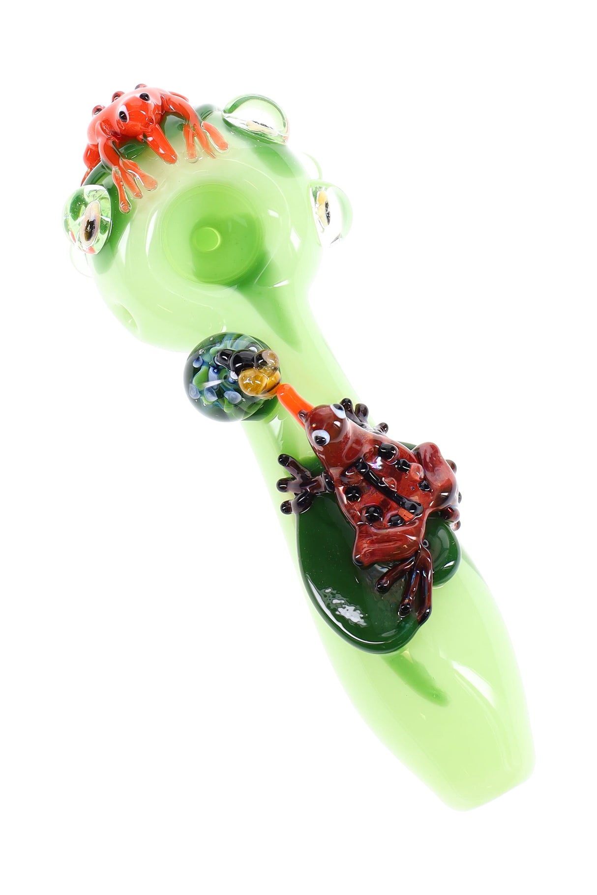 (US Made) 4.5" Small Ribbit Spoon Pipe - P2394