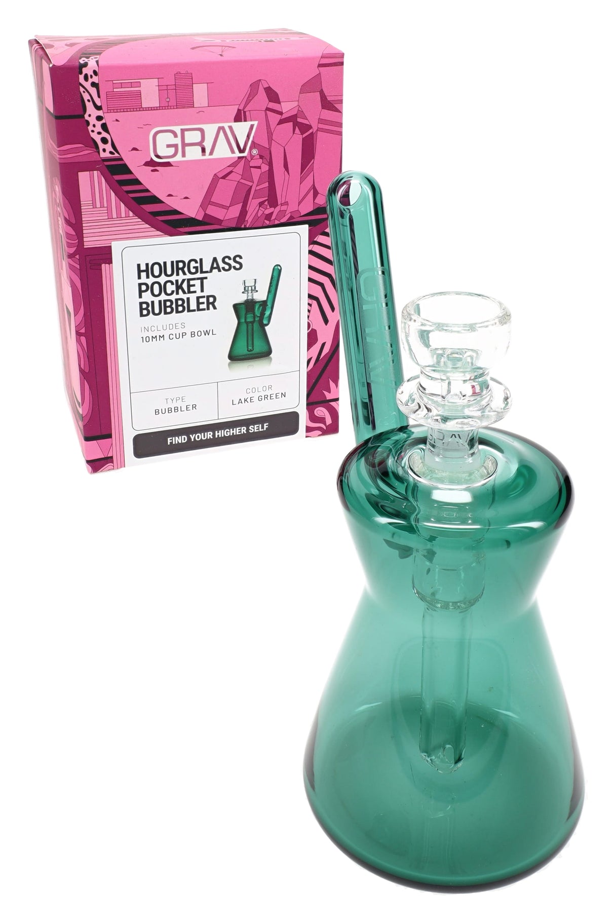 GRAV 4.5″ Hourglass Pocket Bubbler – 10 mm