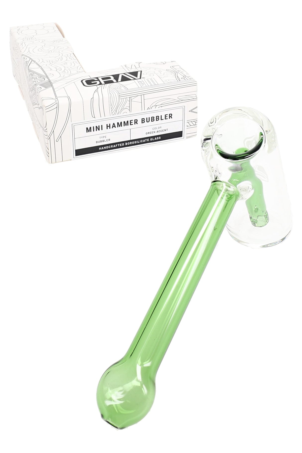GRAV 5″ Glass Mini Hammer Bubbler