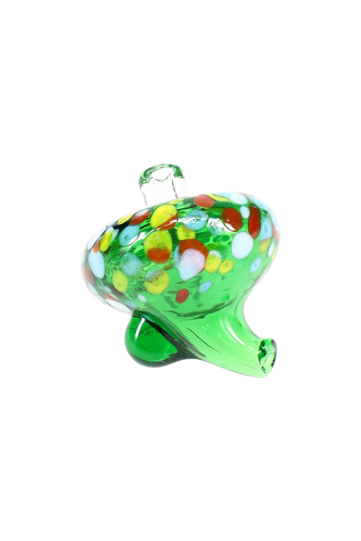 Frit Glass Carb Cap “Confetti Swirl” – Directional Spout – Assorted Colors