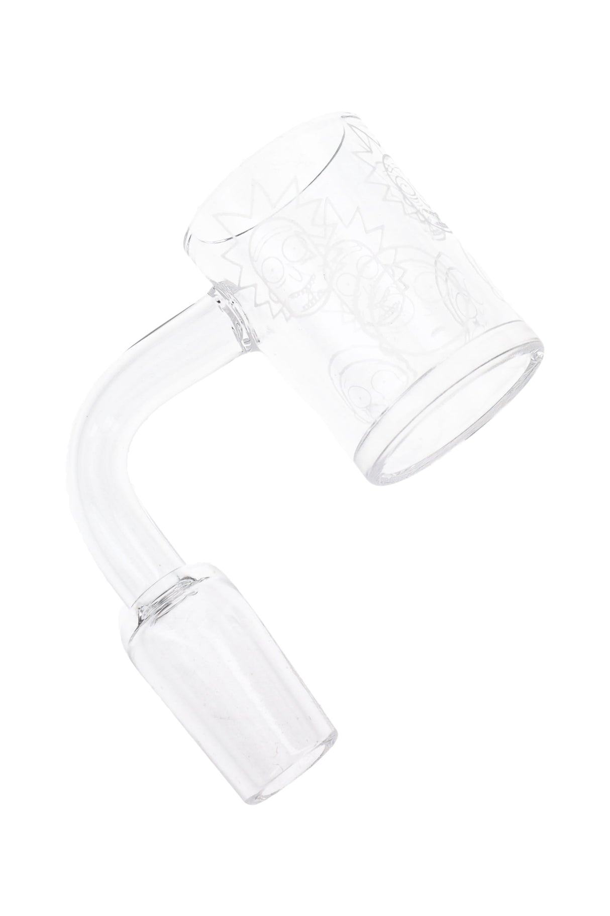 Quartz 14.5 mm Male Flat-Top Banger – Frosted Design