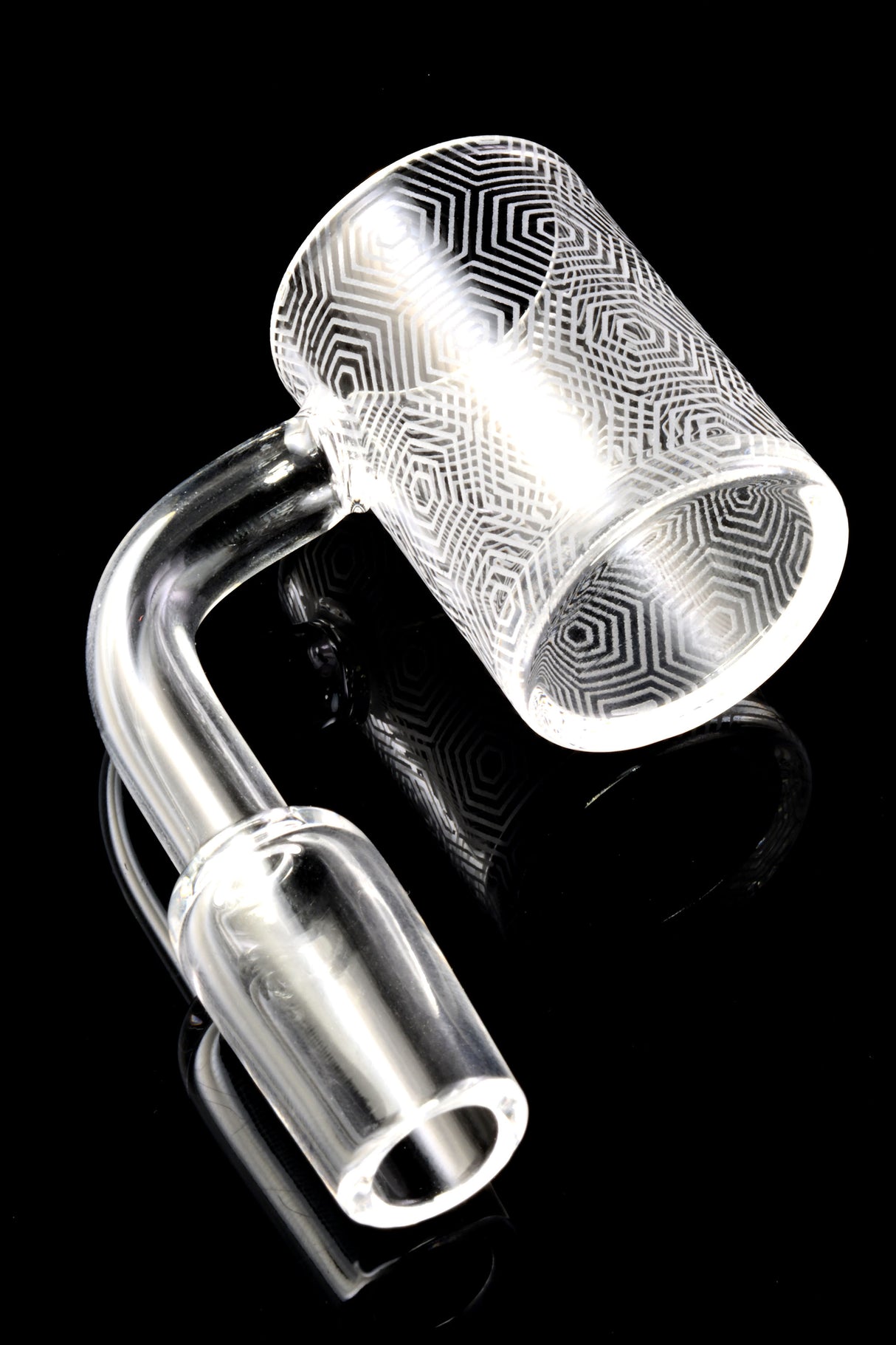 Quartz 14.5 mm Male Flat-Top Banger – Frosted Design