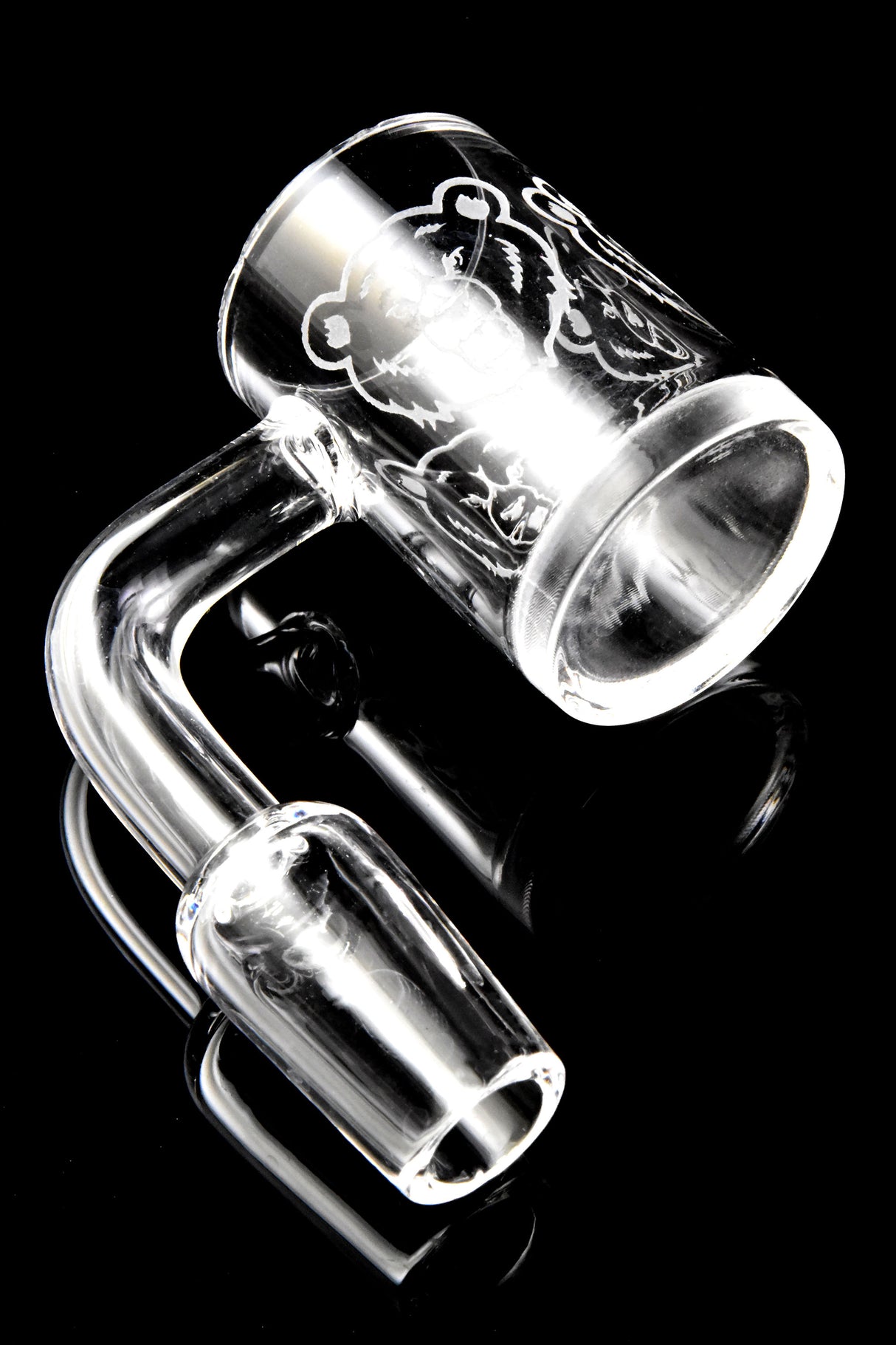 Quartz 14.5 mm Male Flat-Top Banger – Frosted Design
