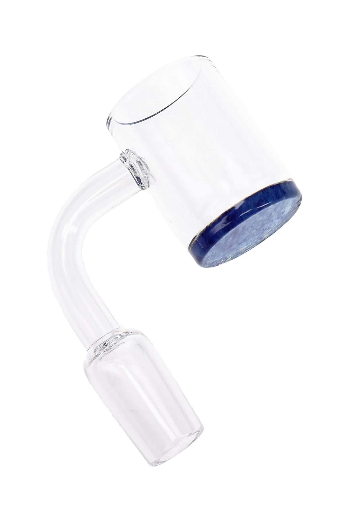 Quartz 14.5 mm Male 90° Banger – Colored Bottom – Assorted Colors