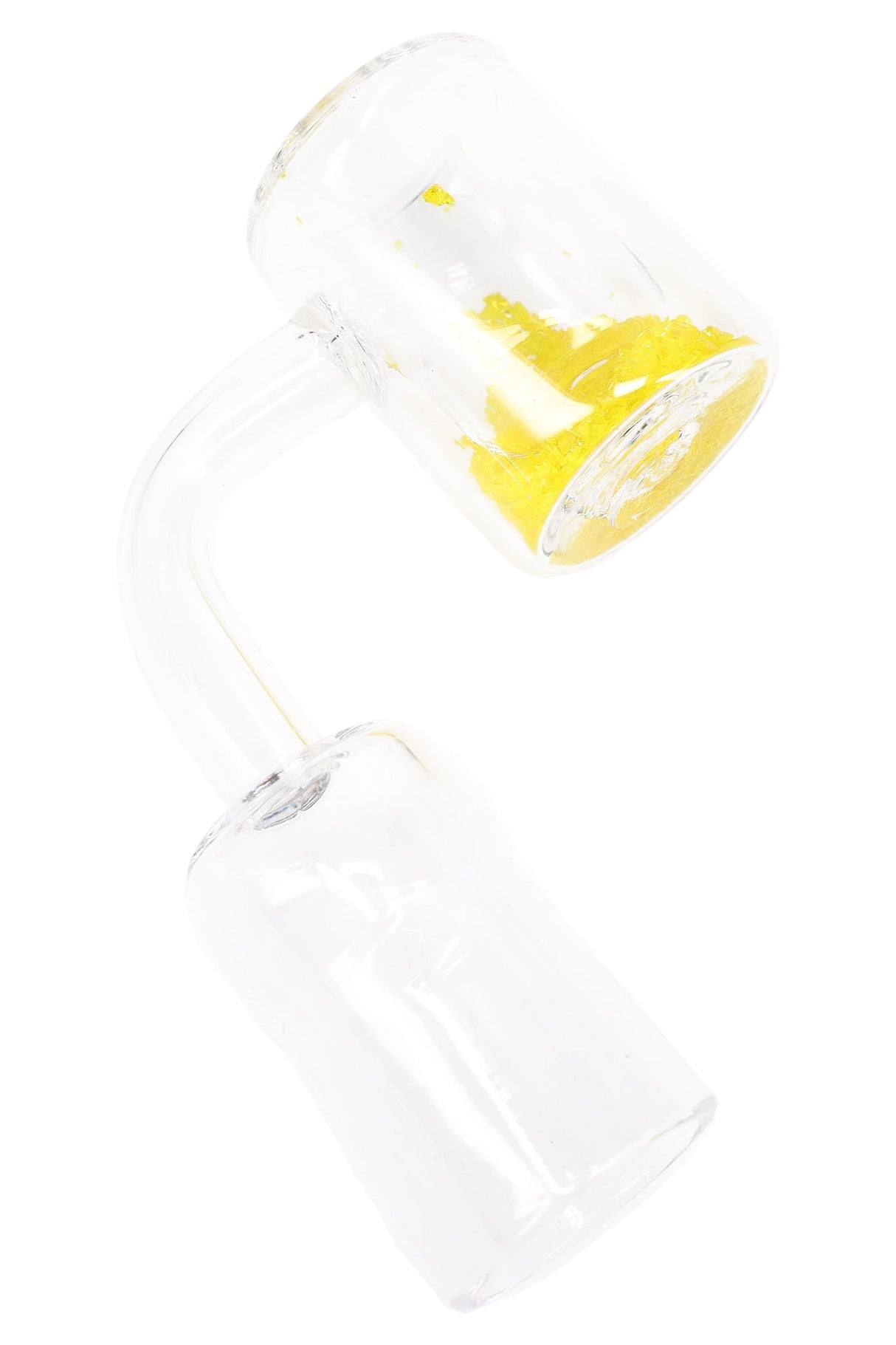 Profile of thermochromic quartz banger; choose 14.5 or 18.8 mm, male or female—fits rigs that match the same size and gender only.