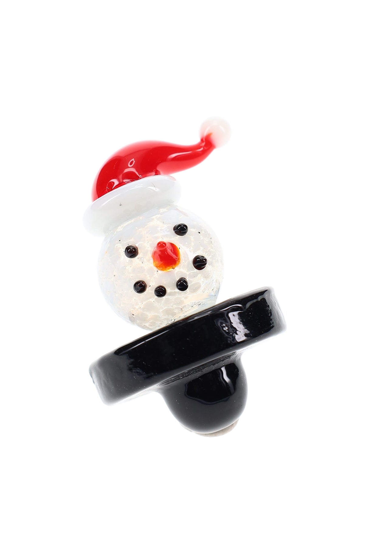 Glass Snowman Carb Cap “Frosty Flow”