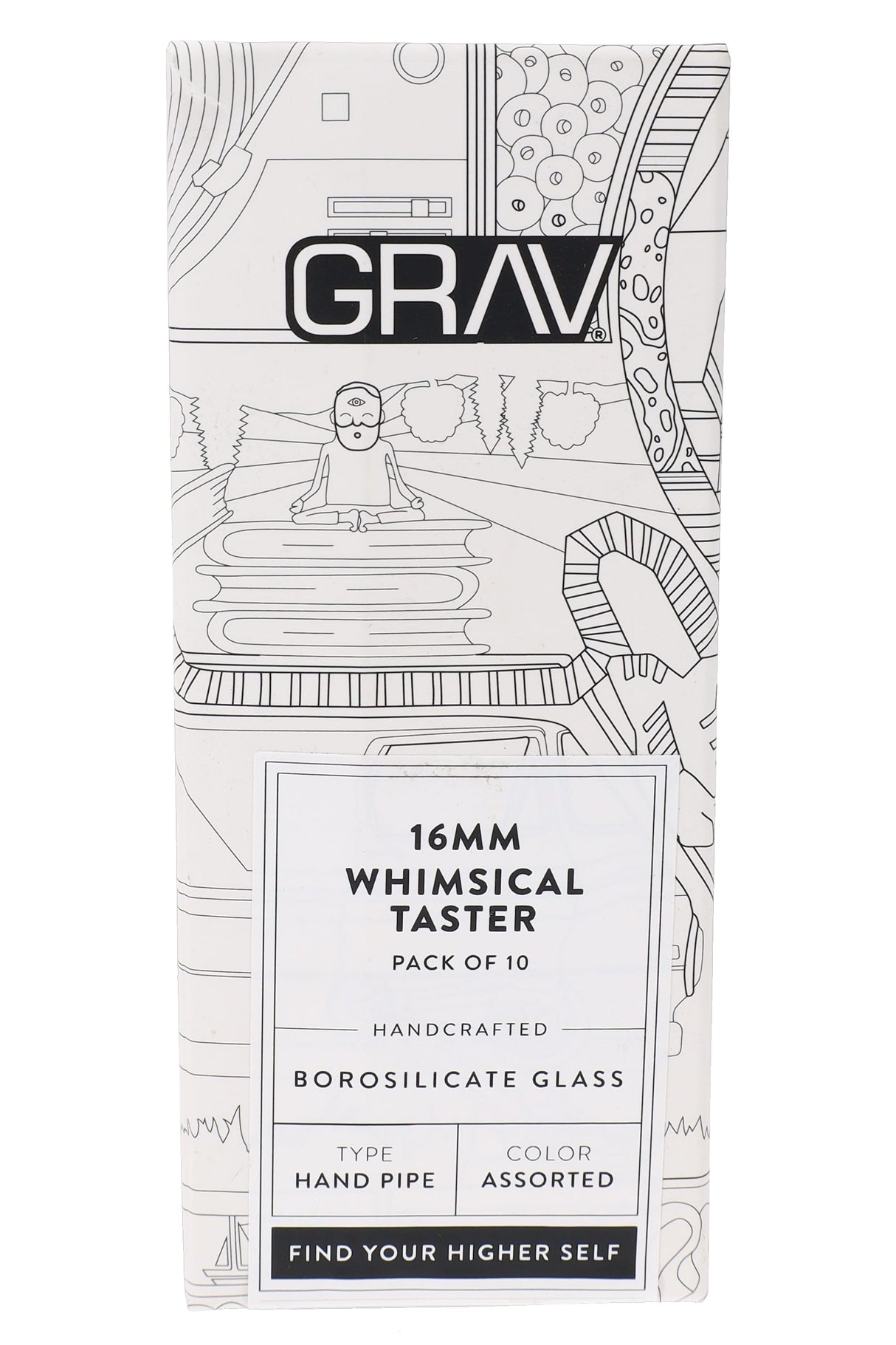 GRAV 16 mm Whimsical Taster – 10/Pack – Assorted Colors