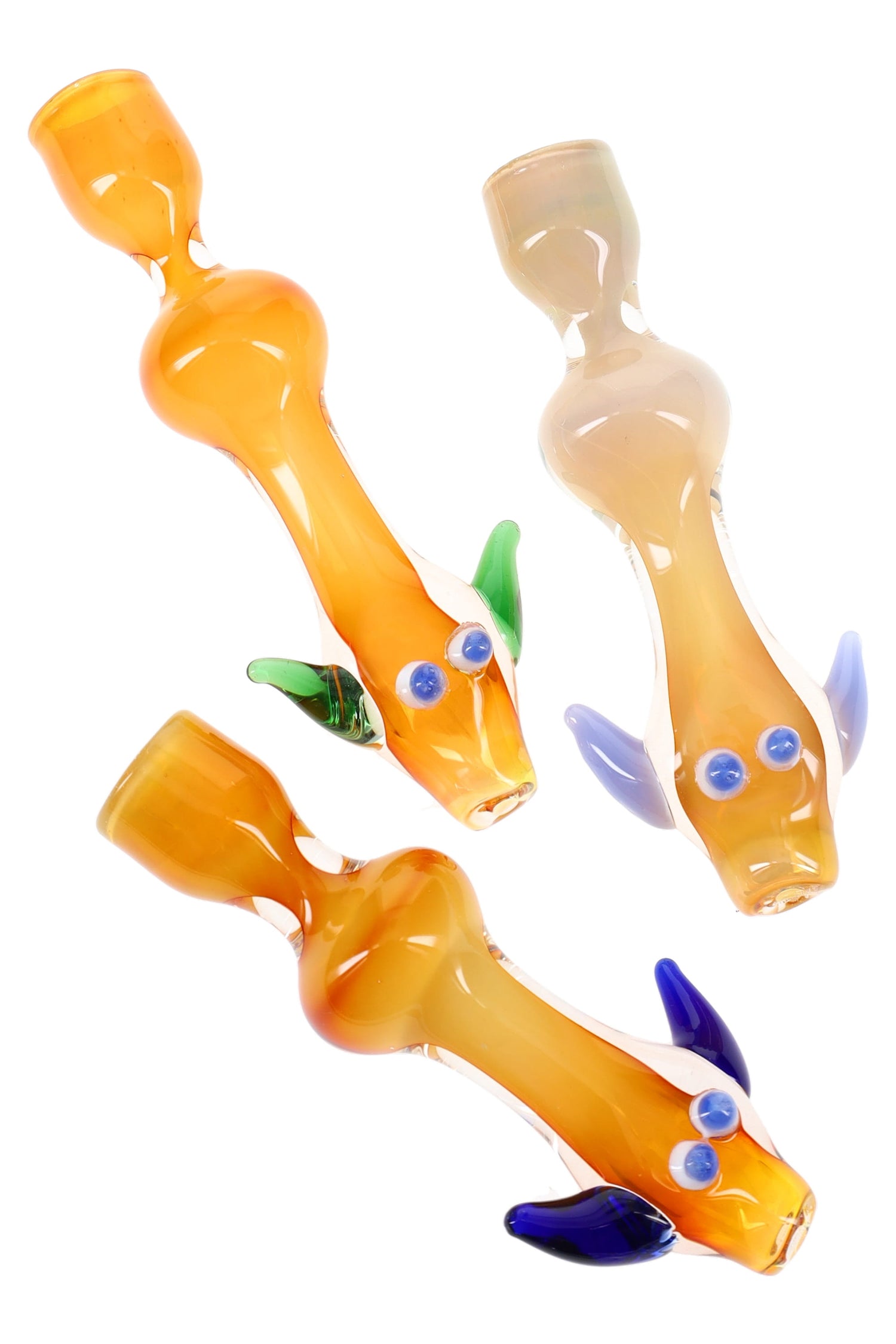 Fumed Color-Changing Critter Glass Chillum “Hive Runner” – Assorted Colors