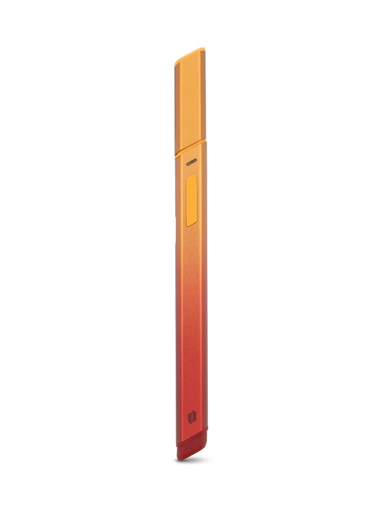 Limited Edition Daybreak Puffco Hot Knife dab tool showing magnetic cap in place, slim gradient body standing upright.