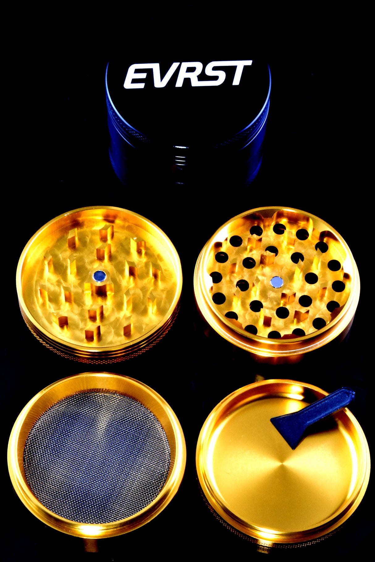 EVRST Aluminum 4-Part Metal Herb Grinder – Assorted Colors