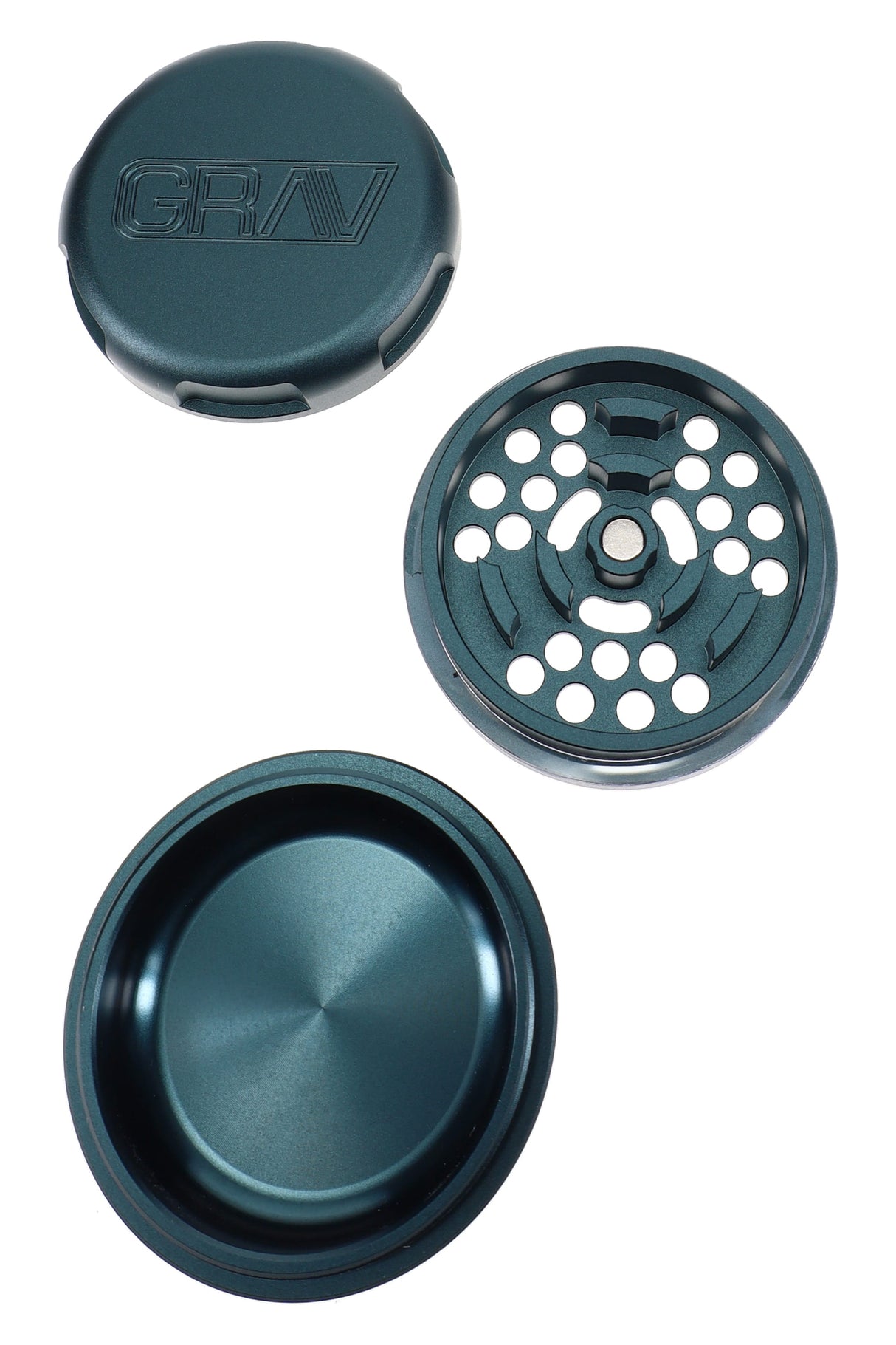 GRAV 3-Piece Metal Herb Grinder – 2.75″