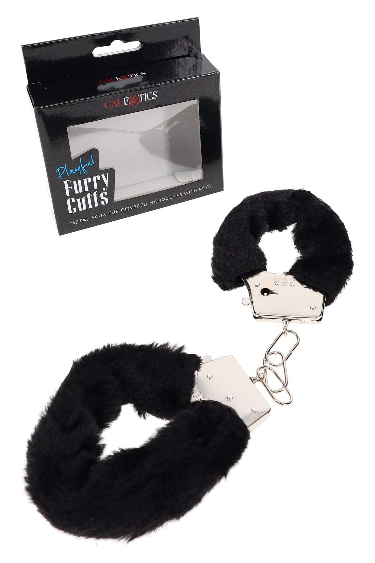 Playful Furry Cuffs – Metal with Keys – Assorted Colors