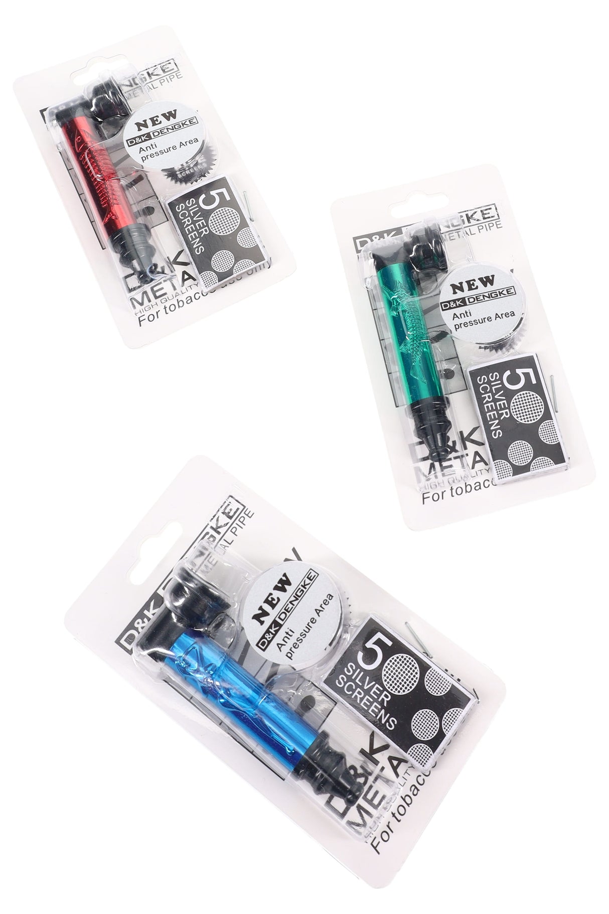 Metal Skeleton Hand Pipe “Bone Ranger” – 3″ – Gift Set with 5 Screens