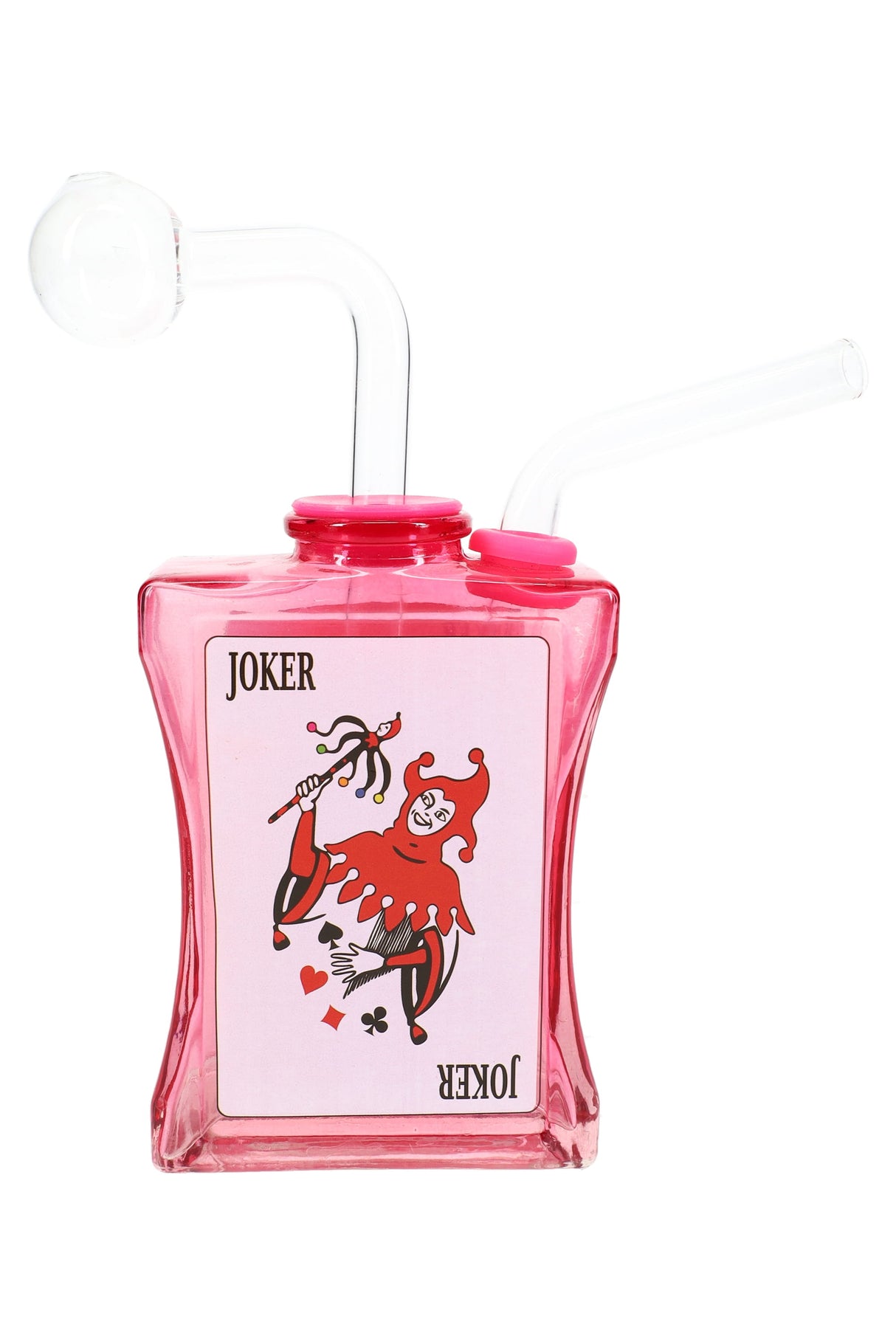 Colored Glass Poker Card Oil Burner Rig “High Roller” – Assorted Colors – US-Made