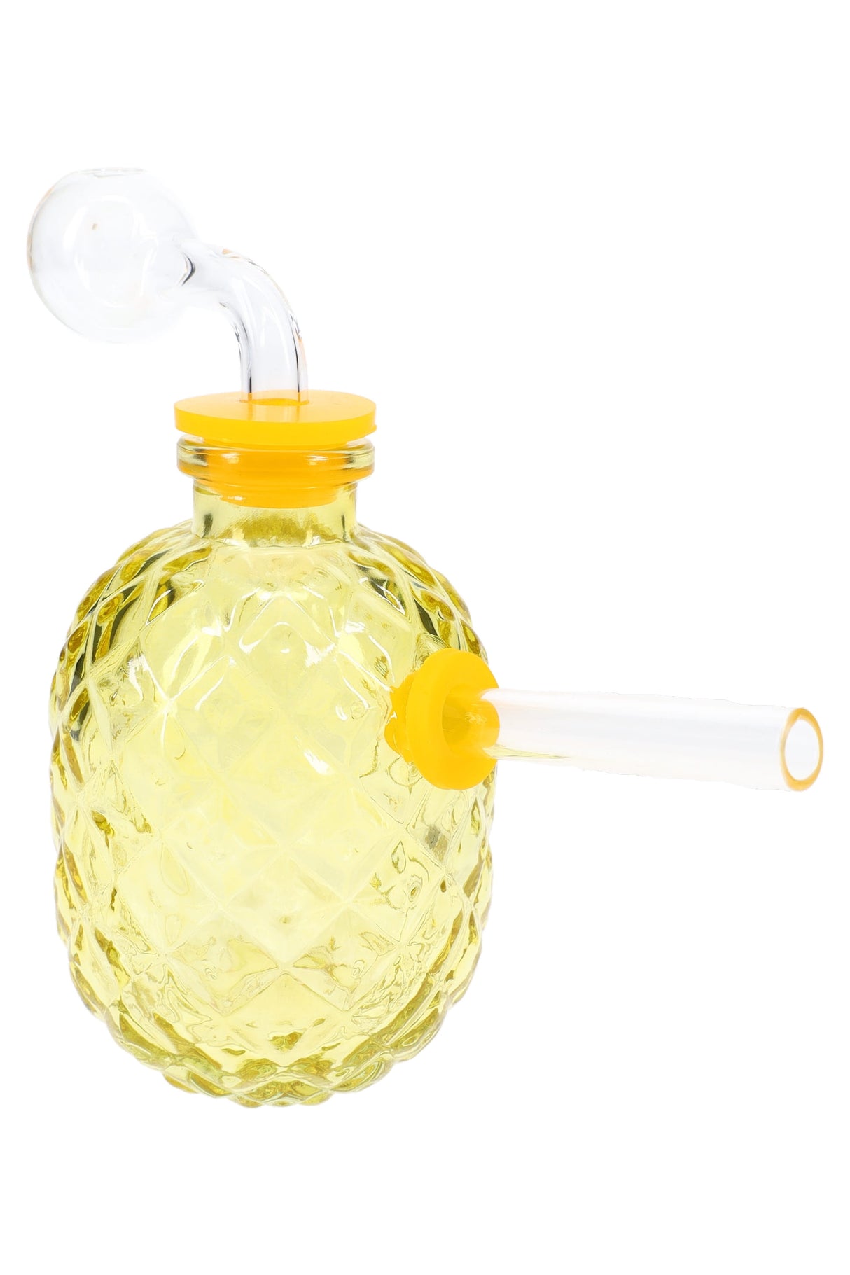 Colored Glass Pineapple Oil Burner Rig “Tiki Pop” – 4″ – Assorted Colors