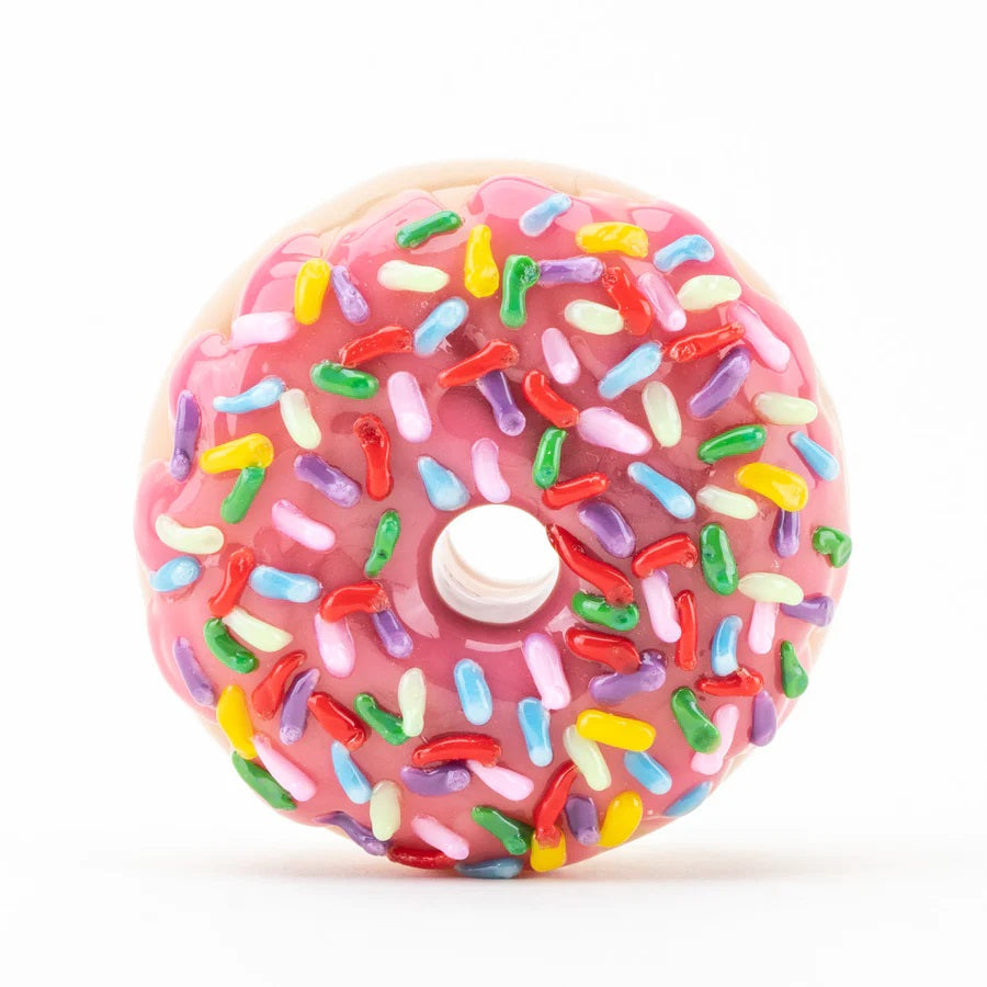 (US Made) Pink Sprinkle Donut Dry Pipe - P2891