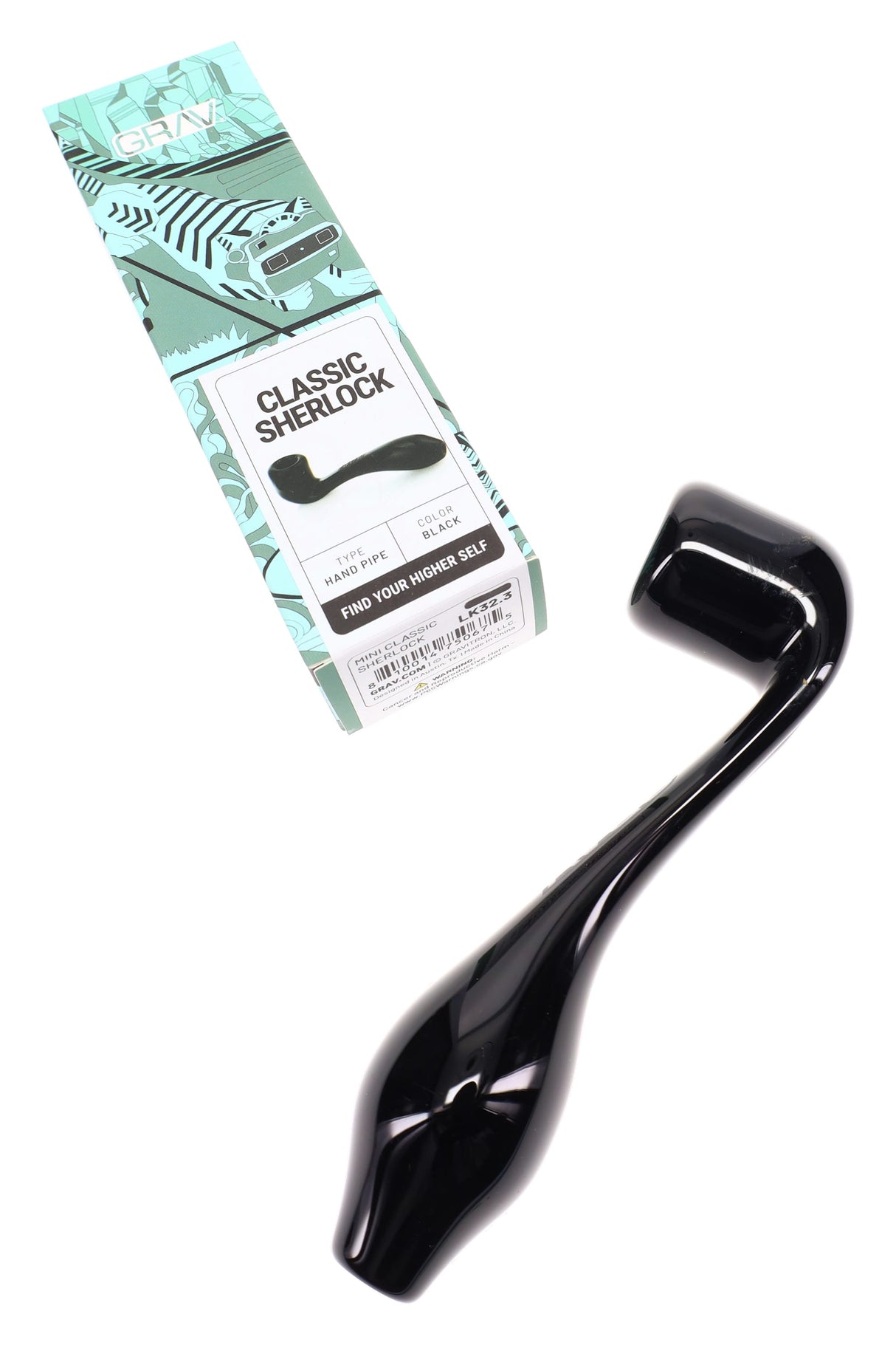 GRAV 5″ Classic Glass Sherlock Pipe