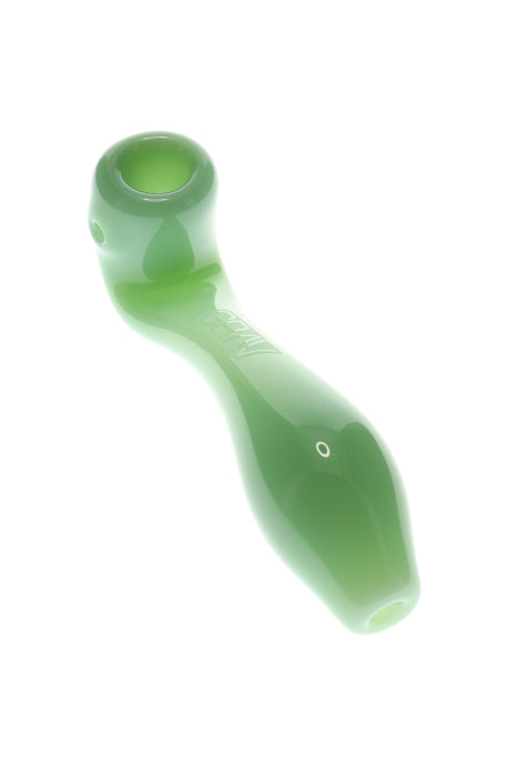 Mint Green GRAV Classic Sherlock glass hand pipe angled shot featuring crystal-clear bowl interior