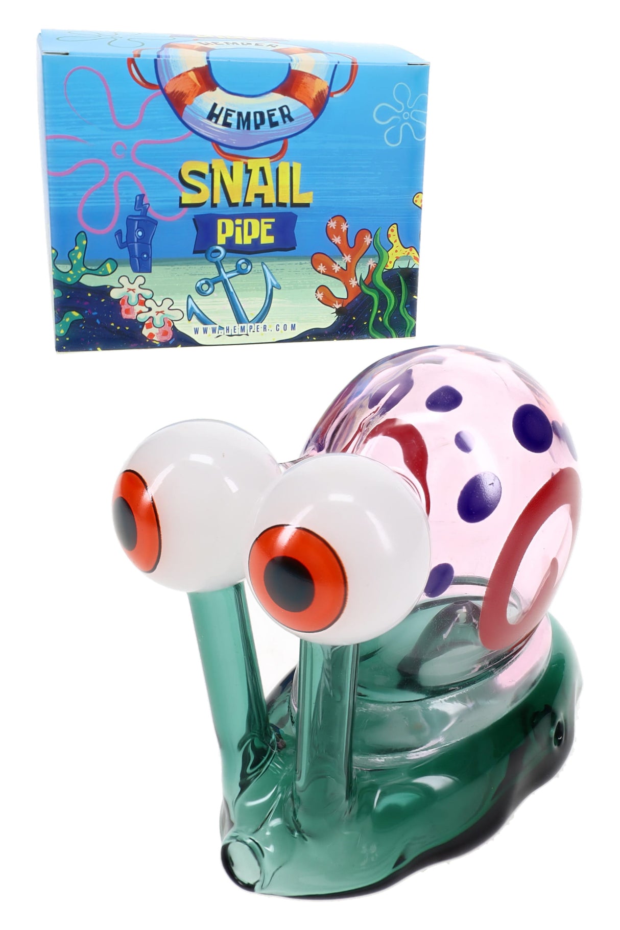 Hemper Snail Glass Hand Pipe – P3293