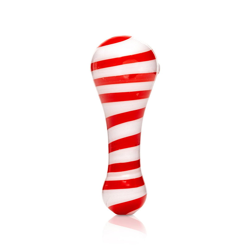 Hemper Candy Cane Glass Hand Pipe - P3318
