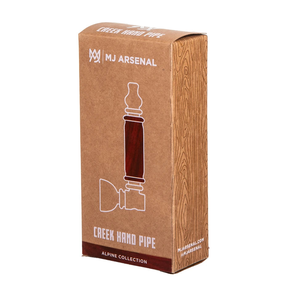 4" MJ Arsenal Alpine Creek Borosilicate Glass Hand Pipe – P3352
