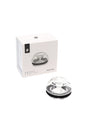 Clear Puffco Proxy Flower Bowl accessory, domed glass insert with sealing ring for dry herb use, shown beside retail packaging.
