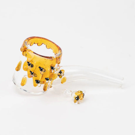 Beehive Proxy Sherlock attachment on white, dripping honey details with a separate matching bee cap placed for scale.