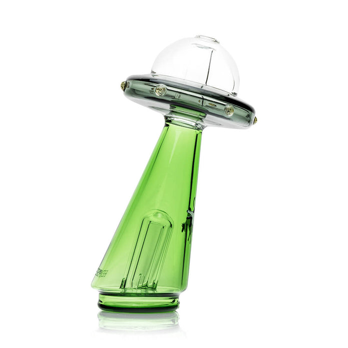 Angled solo shot of UFO Vortex Peak top showing saucer rim shaping and green cone chamber for a themed Peak upgrade