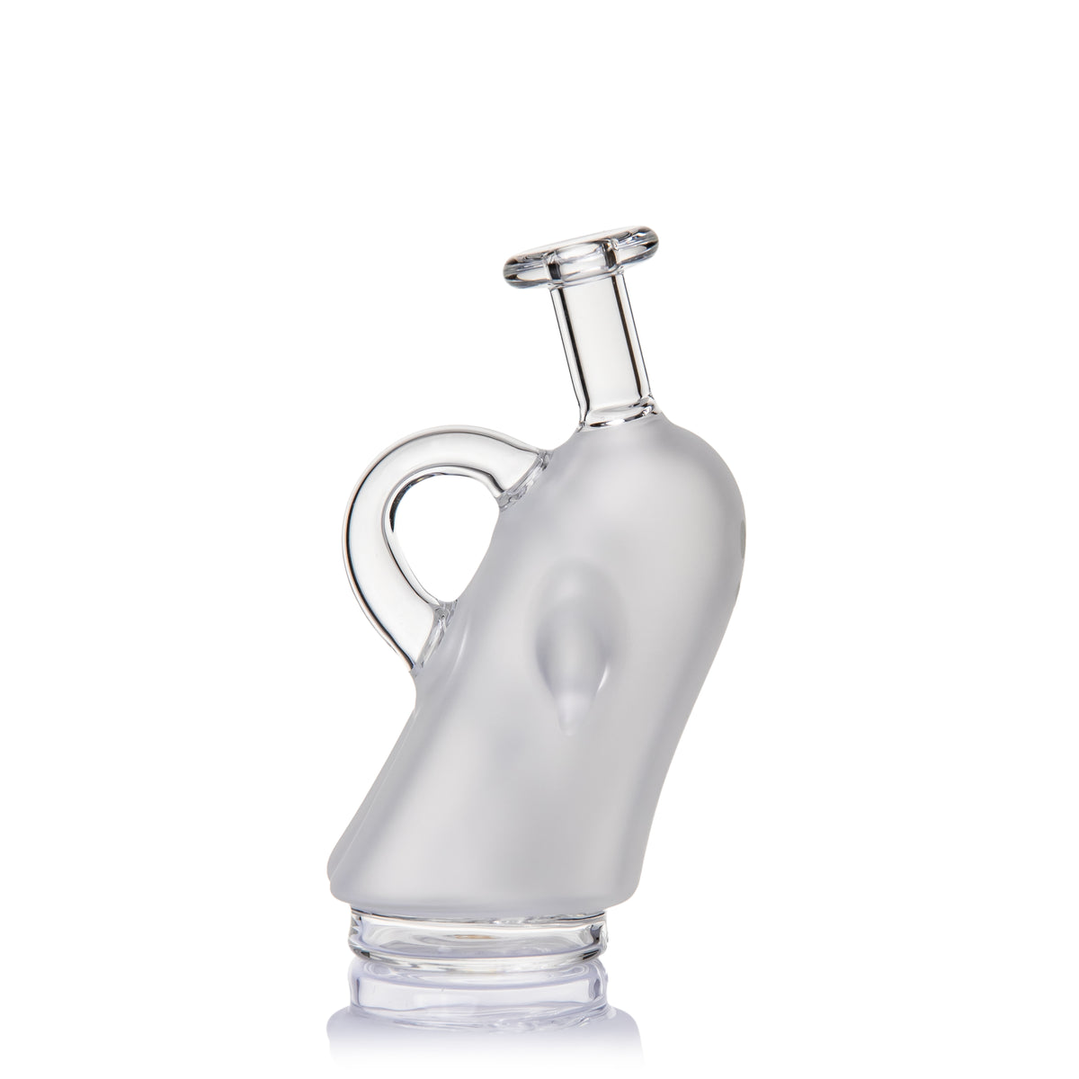 MJ Arsenal Specter Peak glass top rear-side view highlighting frosted ghost body and clear glass loop handle