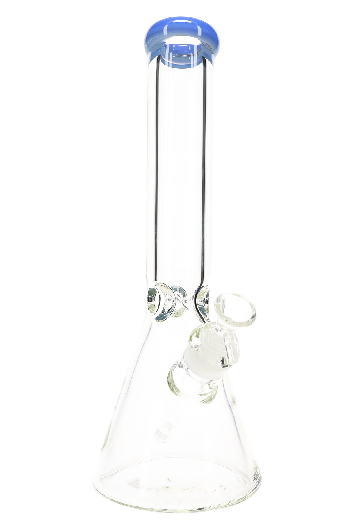 Clear Beaker Glass Bong “Ice Vault” – Ice Pinch – 9 mm – 13.5″ – Assorted Colors