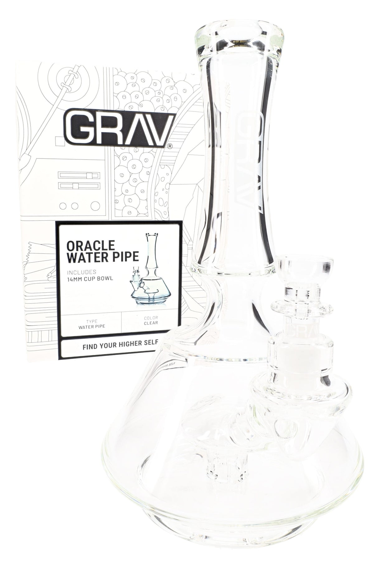 GRAV 7.5″ Oracle Beaker Bong – Mushroom Perc