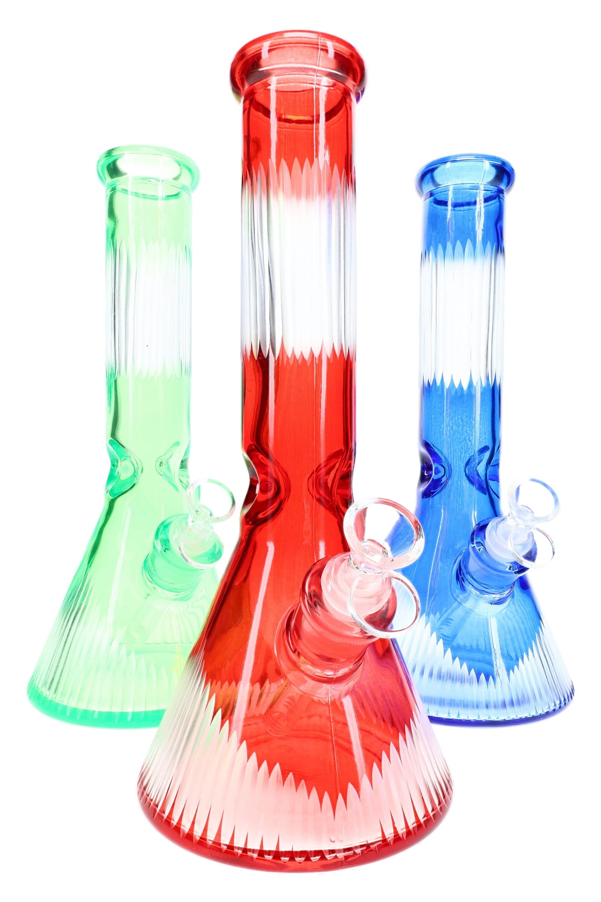 Glass Beaker Bong Gift Set “Boxed Lift” – Ice Pinch – 12½″