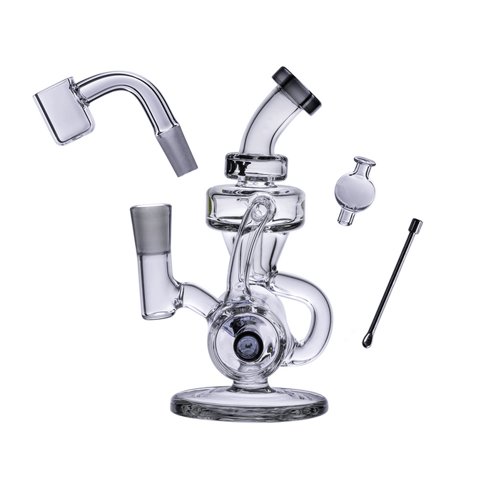 Goody Glass 6" Drummer Boy Mini Dab Rig 4-Piece Kit – WP3520