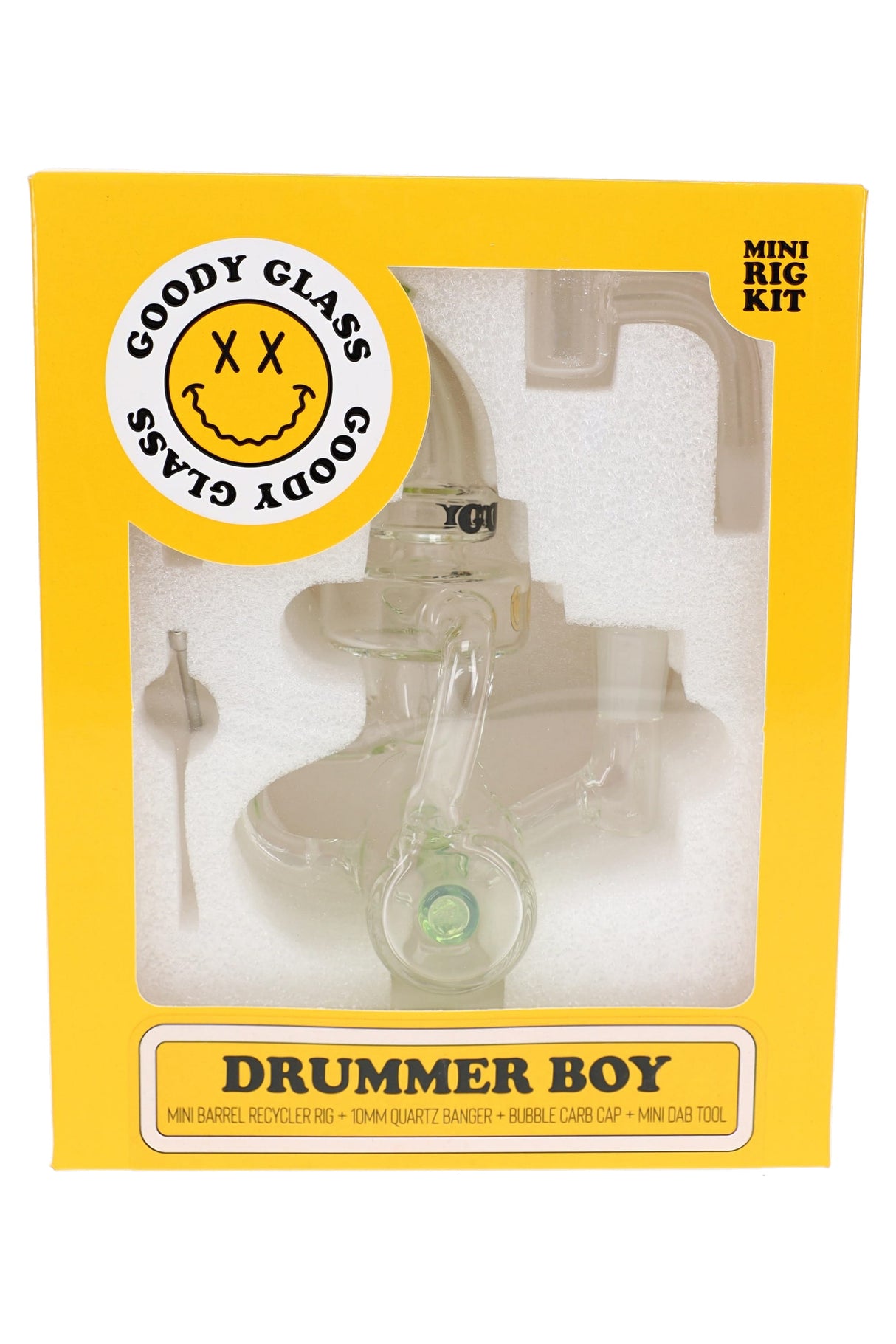 Goody Glass 6" Drummer Boy Mini Dab Rig 4-Piece Kit – WP3520