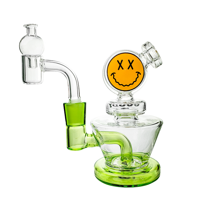 4.5" Goody Glass Big Face Mini Dab Rig 4-Piece Kit – WP3521