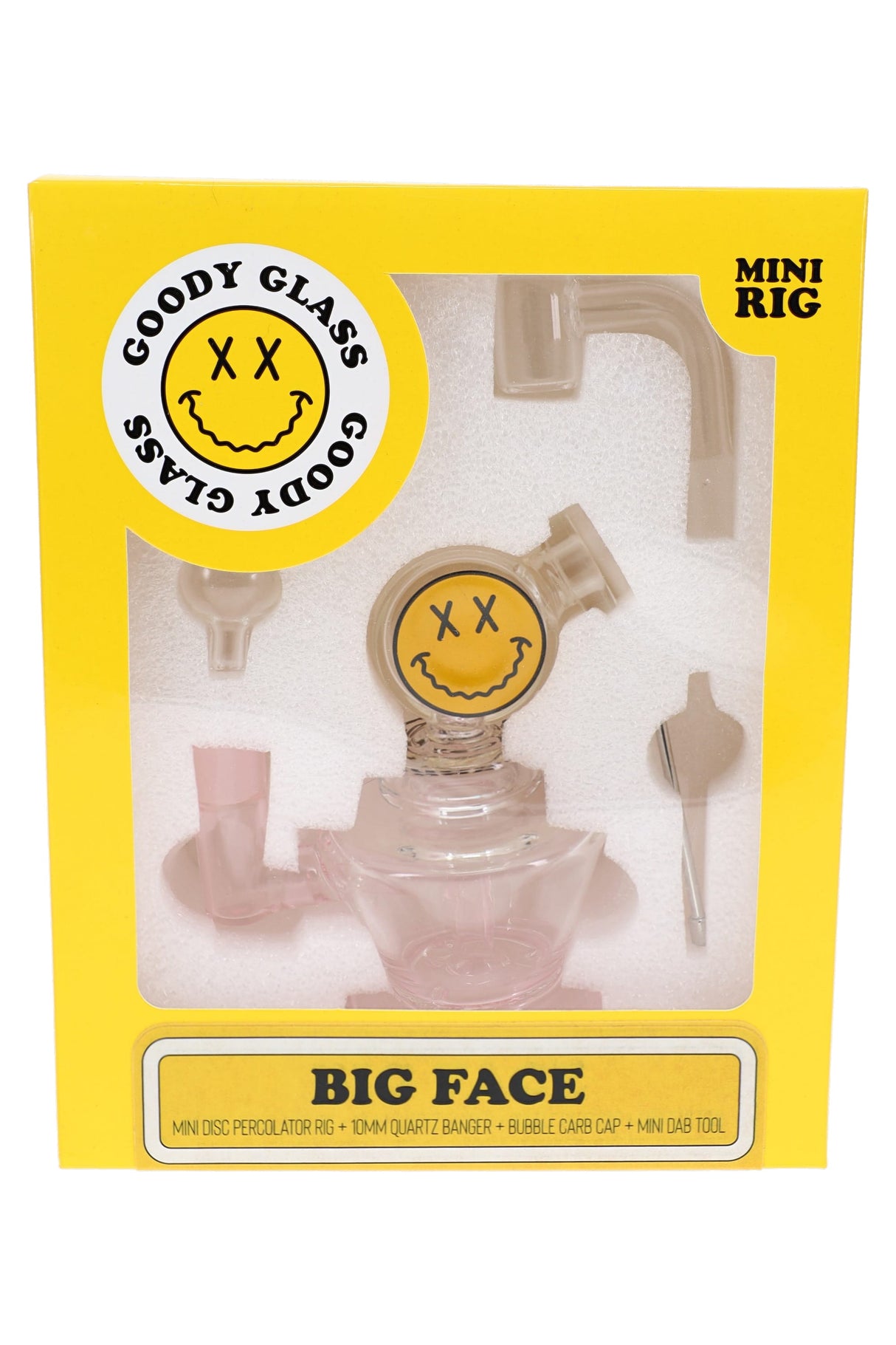 4.5" Goody Glass Big Face Mini Dab Rig 4-Piece Kit – WP3521