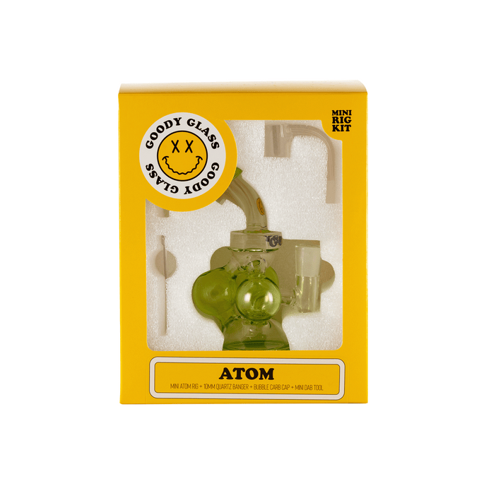 Goody Glass Atom Mini Dab Rig 4-Piece Kit - WP3524