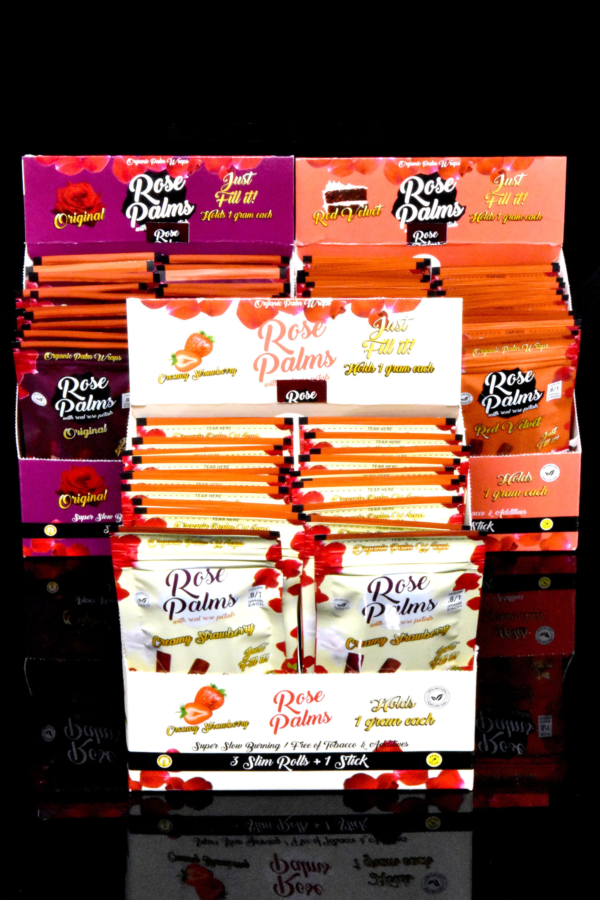 Original OME Palm Leaf Wraps – Mini Size (0.50 Grams) – 25 Wraps
