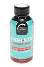 High-Not Recovery Shot cherry flavor, compact 2-oz bottle featuring fast-acting icon and “Ease Your High” branding.