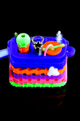 Colorful Silicone Honeycomb Dab Straw Kit - P2955