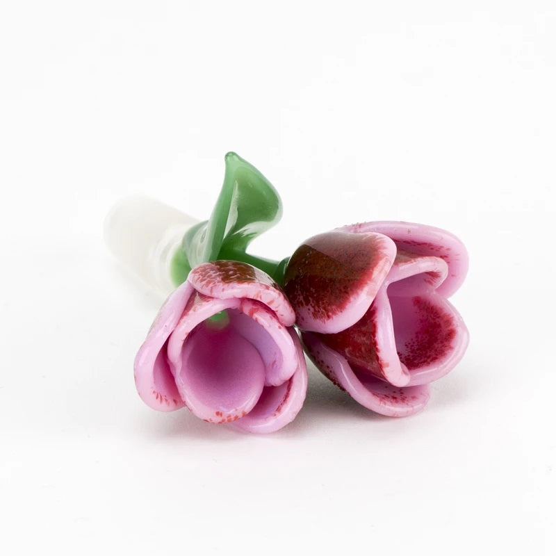 (US Made) 14.5mm Male Pink Tulip Bowl - BS674
